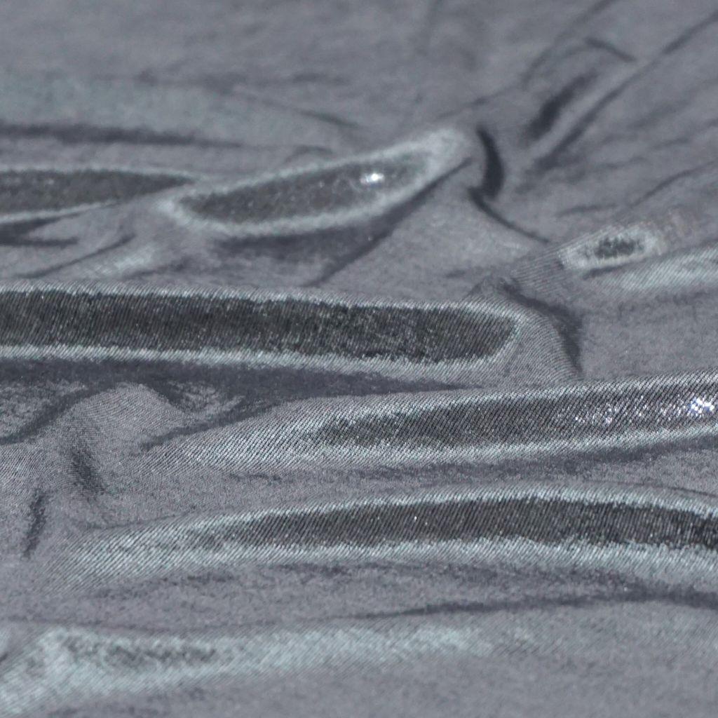 Metallic Glitzerstoff Disco silber